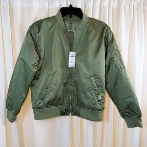 NWT Abercrombie & Fitch Kids Green Zip Up Jacket Size 11/12